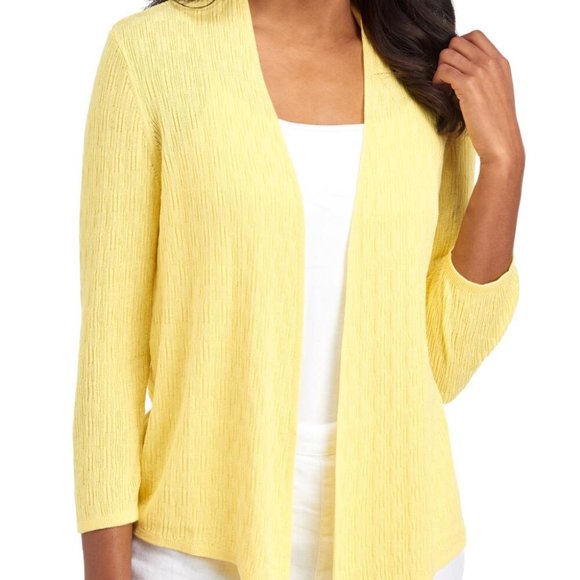Ava Paige - Yellow open front cardigan - Picture 10 of 10